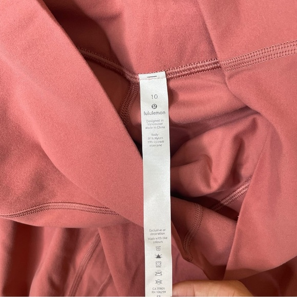 Lululemon Unlimit High-Rise Tight 25" Brier Rose Pink Size 10 EUC - Picture 6 of 12